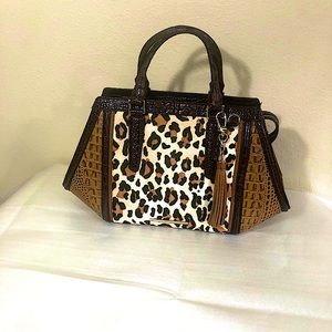 BRAHIM ARDEN. NWT. Brown/black/beige Calf hair leather. Very beautiful bag!